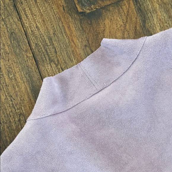 Chico’s Faux Suede Open Front Blazer Jacket - Picture 6 of 7